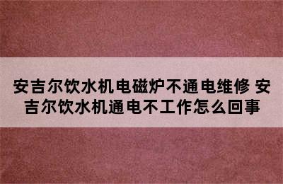 安吉尔饮水机电磁炉不通电维修 安吉尔饮水机通电不工作怎么回事